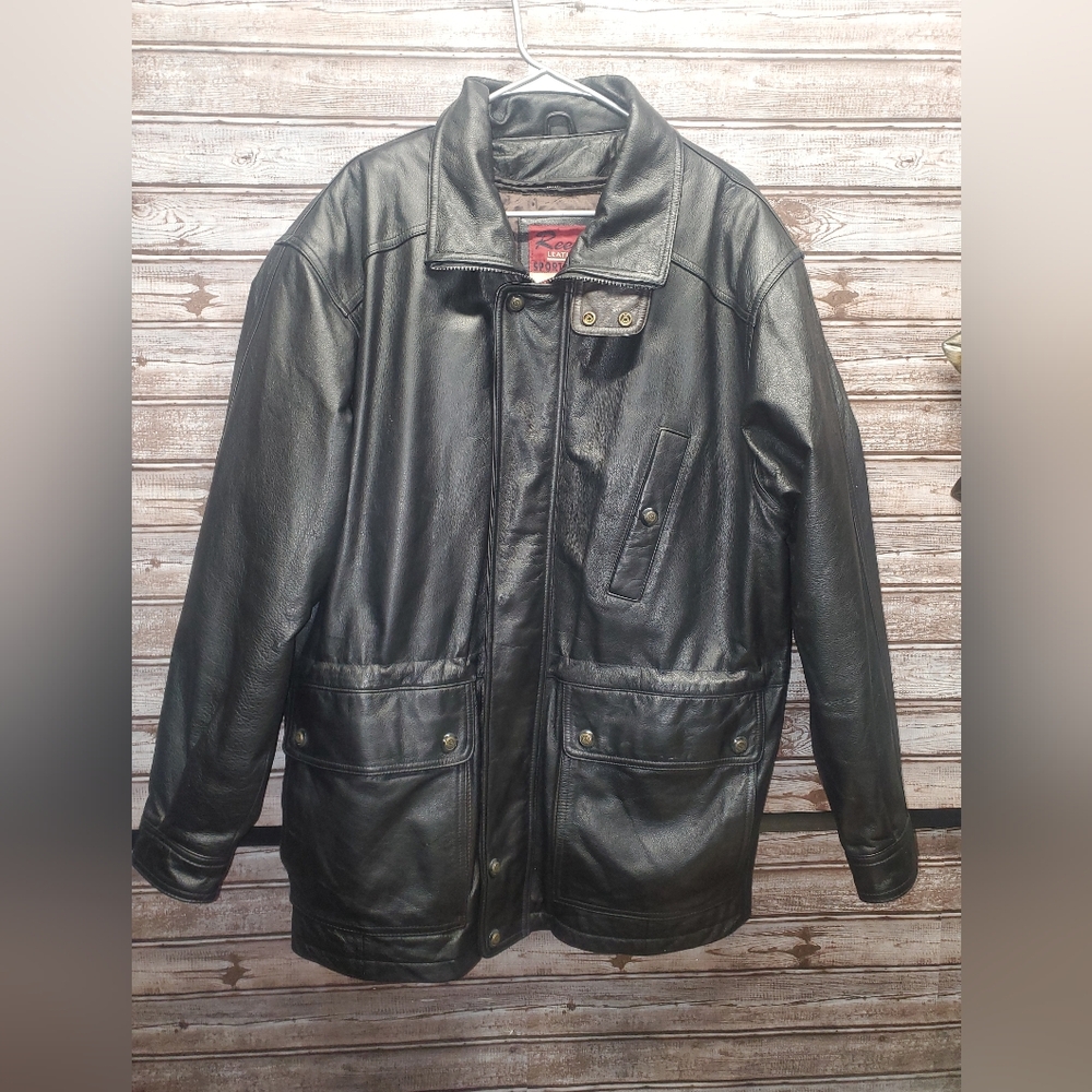 Reed Leather Black Leather Men's Jacket